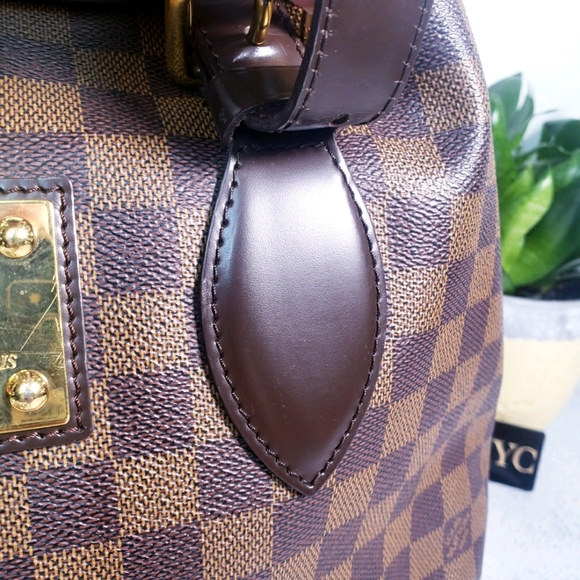 Very Good! LOUIS VUITTON Damier Hampstead MM Med - Picture 5 of 16